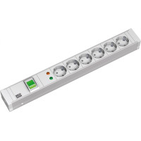 Bachmann 19" 1.5U 6xCEE7/3 1xswitch SPD power 2.0m CEE7/7