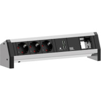 Bachmann DESK 3x earthing contact 1x USB Charger 1x ABD GST18