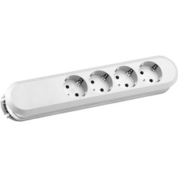 Bachmann SMART 4xCEE7/3 white, 4x earthing contact