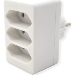 Bachmann multi-plug 3xEuro, white 3x2.5A/230V