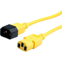 Roline Monitor Power Cable, IEC 320 C14 - C13, yellow, 3 m