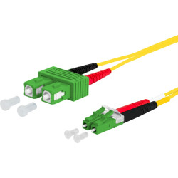 Metz Connect OpDAT patch cord, SC-D APC/LC-D APC OS2, 1 m