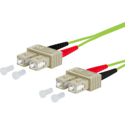 Metz Connect OpDAT patch cord, SC-D/SC-D OM5, 3 m