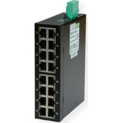 Roline Industrial Switch, 16x RJ-45, unmanaged