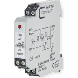 Metz Connect KRA-S-M6/21, 1 Wechsler, 24 V AC/DC