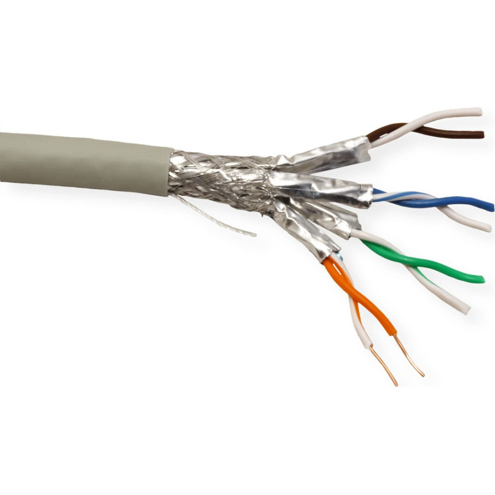 Roline S/FTP Cable Cat.6A (Class EA), LSOH, Solid Wire, 300 m