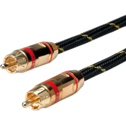 Roline GOLD Cinch Cable, simplex M/M, red, 5 m