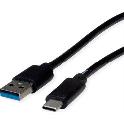 Roline Recycled Material ROLINE RM USB 3.2 Gen 1 Cable, A-C, M/M, black, 0.5 m