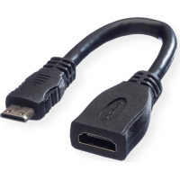 VALUE HDMI High Speed Cable + Ethernet, A - C, F/M, 0.15 m