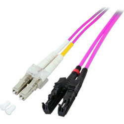 Divers LWL-Kabel duplex 50/125µm OM4, E2000/LC, violett, 1 m