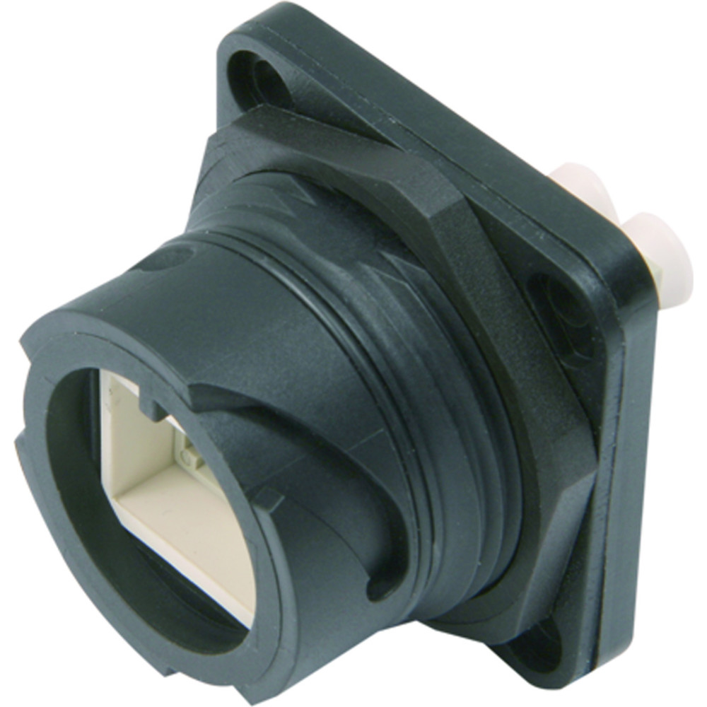 Telegärtner TELEGÄRTNER STX V1 bulkhead set, LC duplex adaptor, multimode