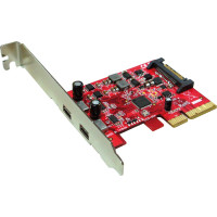 Roline PCI-Express x4 Adapter, 2x Ports Type C USB3.1