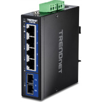 Trendnet 5-Port Hardened Industrial Gigabit DIN-Rail Switch