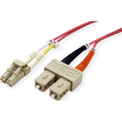 Divers Quality LWL-Kabel duplex 50/125µm OM4 LC/SC, 10 m
