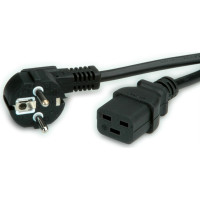 VALUE Power Cord Schuko, IEC320 - C19 16A, black, 3.0 m
