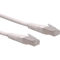 ROLINE S/FTP (PiMF) Patch Cord, Cat.6, white 0.5 m