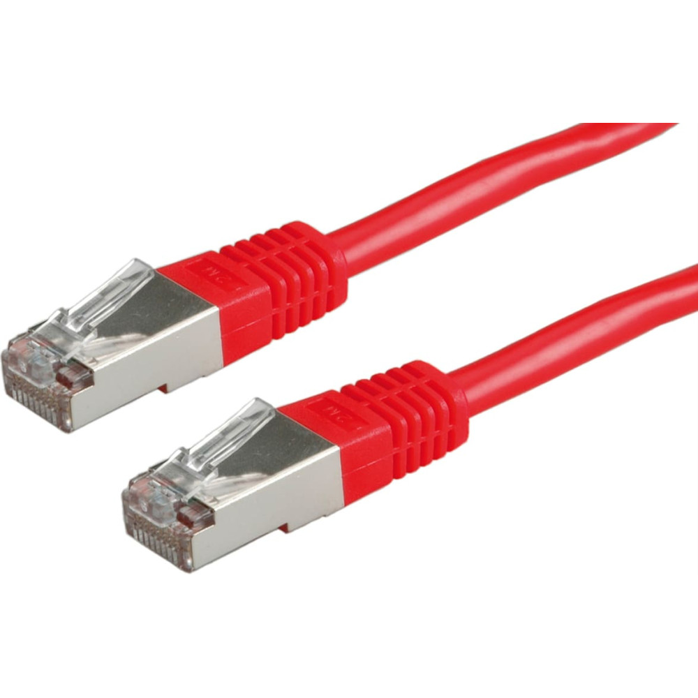 Value S/FTP (PiMF) Patch Cord, Cat.6 (Class E), red, 10 m