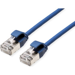 Roline U/FTP DataCenter Patch Cord Cat.6A (Class EA), LSOH, slim, blue, 1.5 m