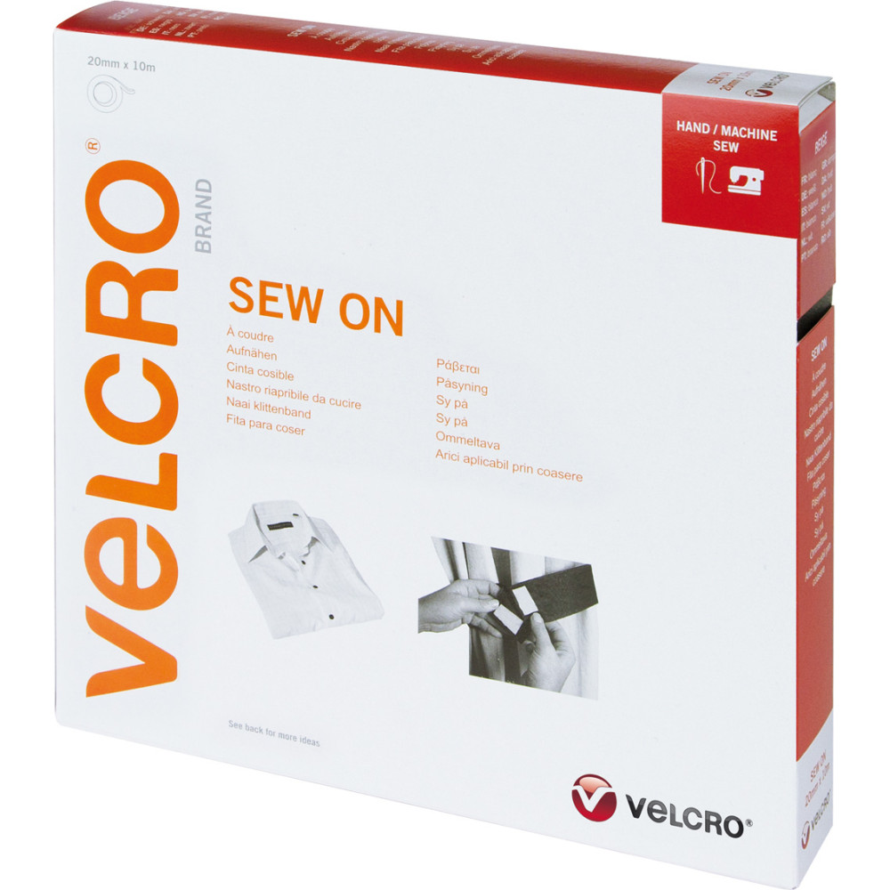 Velcro ® Klettband zum Aufnähen, Haken & Flausch 20mm x 10m Beige (215)