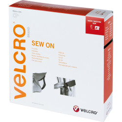 Velcro ® Klettband zum Aufnähen, Haken & Flausch 50mm x 10m Schwarz