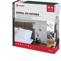 Velcro &reg; General Use Fastener 25m Hakenband 25m Flauschband, Haken & Flausch 20mm wei&szlig;