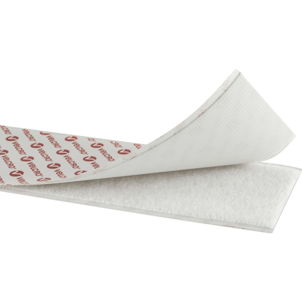 Velcro ® Extra Thin Fastener 5m Hakenband 5m Flauschband, Haken & Flausch 20mm  weiß