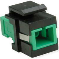 Roline Fiber Optic Keystone Jack, SC Simplex, Singlemode, OS2, APC