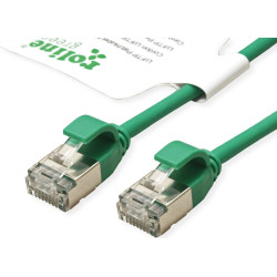 Roline Green U/FTP DataCenter Patch Cord Cat.6A (Class EA), LSOH, slim, green, 1.5 m