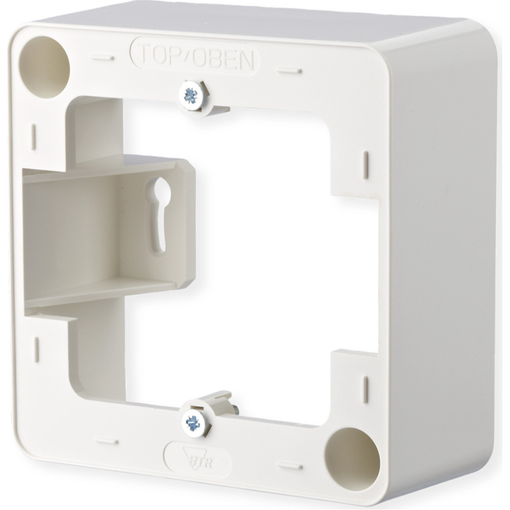 Metz Connect Aufputzrahmen 85 x 85 mm, 1fach, reinweiß