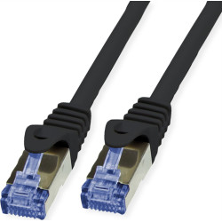 Value Outdoor S/FTP Patch Cord Cat.6A/Class EA, Solid, TPE, LSOH, black, 20 m