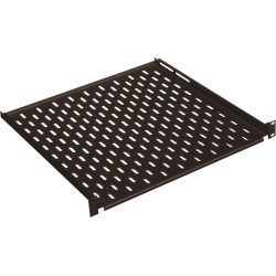 Conteg 19"-Geräteträger schwarz 1 HE, 435 x 550 mm, max. 15kg
