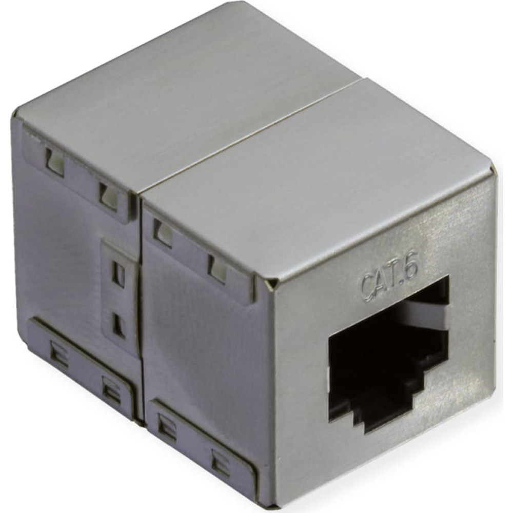 RJ45 moduļa uzmavas pagarin. kat.6, ekranēts, melns