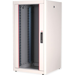 Roline 19-inch network cabinet Basic 22 U, 600x600 WxD glass door grey