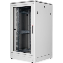 Roline 19-inch network cabinet Pro 26 U, 800x800 WxD glass door grey