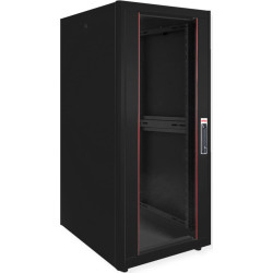 Roline 19-inch network cabinet Basic 26 U, 600x800 WxD glass door black
