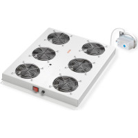 Roline 19-inch roof-mounted fan unit 6 fans, Thermostat grey