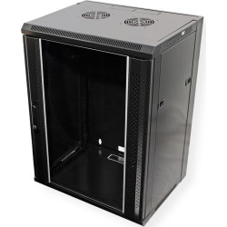 Value 19" Wall Mount Rack 15U, 775x570x450mm (HxWxD), black
