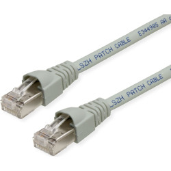 Telegärtner TELEGÄRTNER RJ45 Patch Cord S/FTP, Cat.6A, LSZH, grey, 2 m