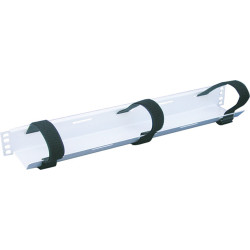 Apranet 19"-Kabelführung 1 HE mit 3 Klettbändern, grau, C