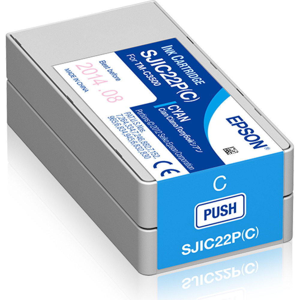 Epson SJIC22P(C) tintes kārtridžs 1 pcs Oriģināls Tirkīzzils