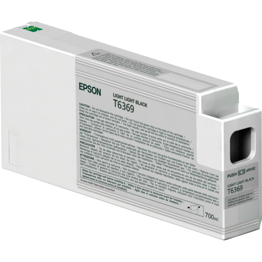 Epson Singlepack Light Light Black T636900 UltraChrome HDR 700 ml ink cartridge