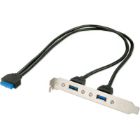 Lindy PC Back Plate, USB 3.0, 2 Port