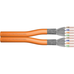 Digitus Cat.7 S/FTP installation cable, 100 m, duplex, Cca