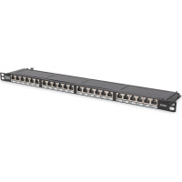 Digitus CAT 6, Class E High Density Patch Panel, shielded, black