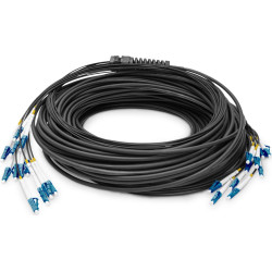 Digitus Pre-assembled Fiberglass Universal Breakout Cable, Single Mode OS2, 12 Fibers, LC/UPC - LC/UPC