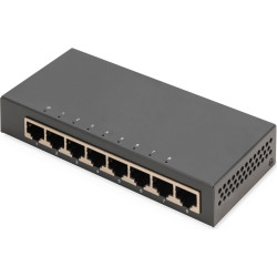 Digitus 8-port Gigabit switch, desktop, unmanaged, metal housing
