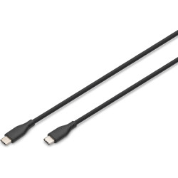 Digitus USB-C silicone connection cable, 0.5m, black