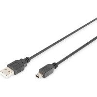 Digitus USB 2.0 Connection Cable, Type A to Mini B