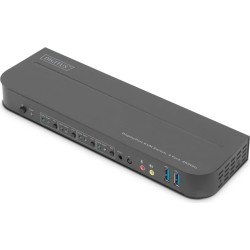 Digitus KVM Switch, 4-Port, 4K60Hz, 4 x DP in, 1 x DP/HDMI out