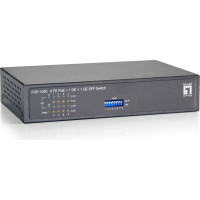 Level One LevelOne FGP-1000 tīkla pārslēgs Gigabit Ethernet (10/100/1000) Power over Ethernet (PoE) Melns, Pelēks